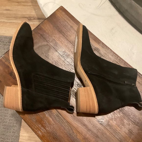 Paul Green Sante Zip Ankle Bootie Womens Shoe Black Suede Leather… - Picture 6 of 9